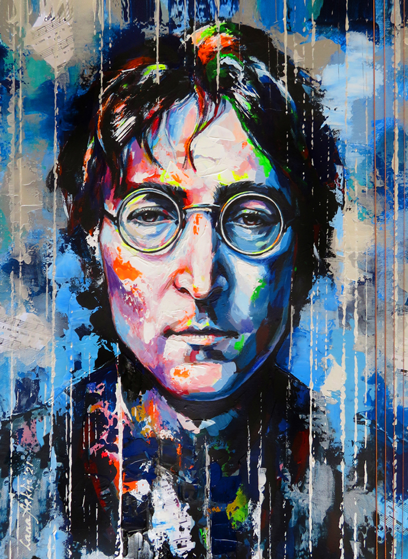 John Lennon acrylic on canvas